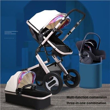 3 u 1 Prams Silver